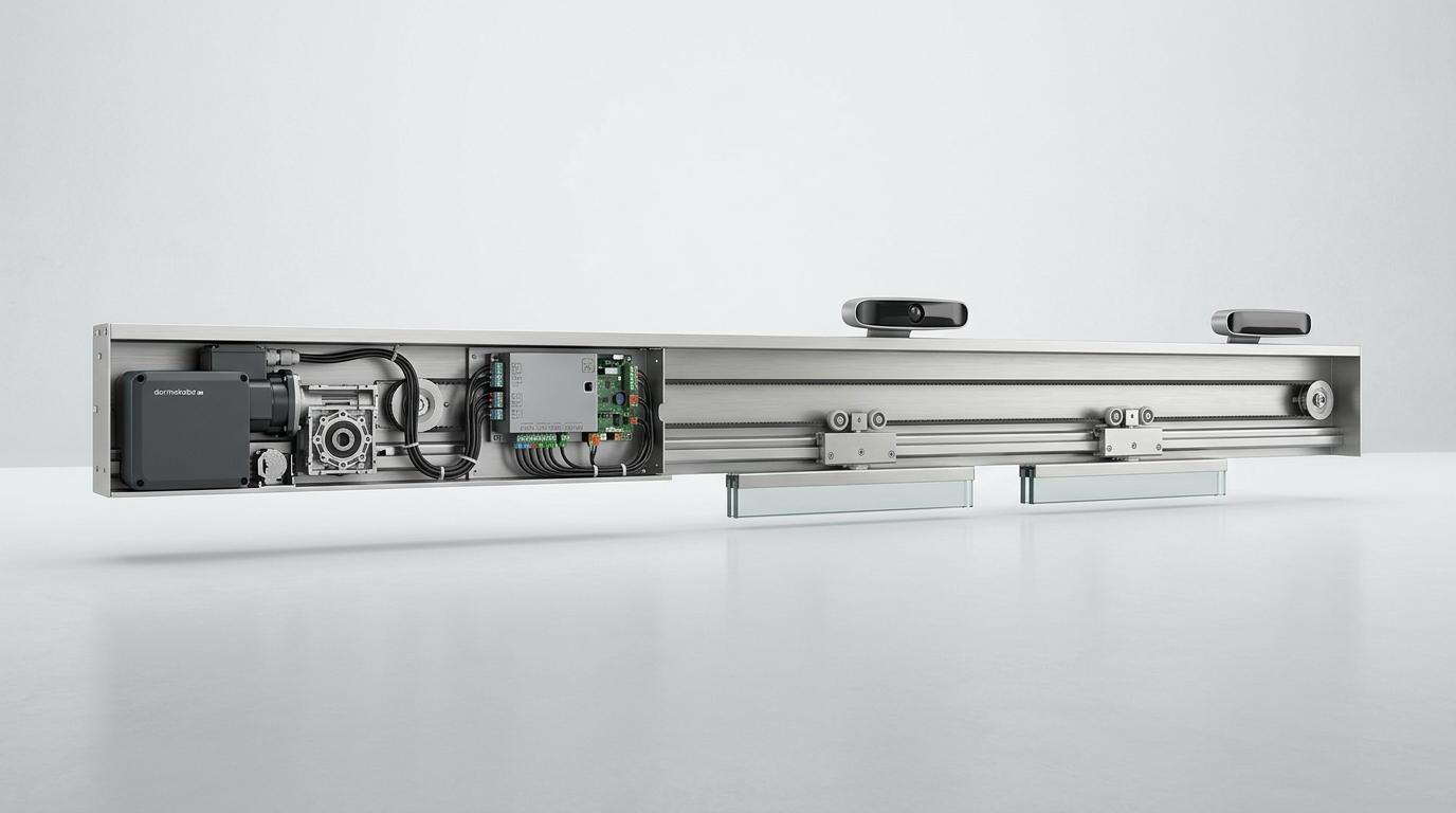 Automatic door operators and components for distributors